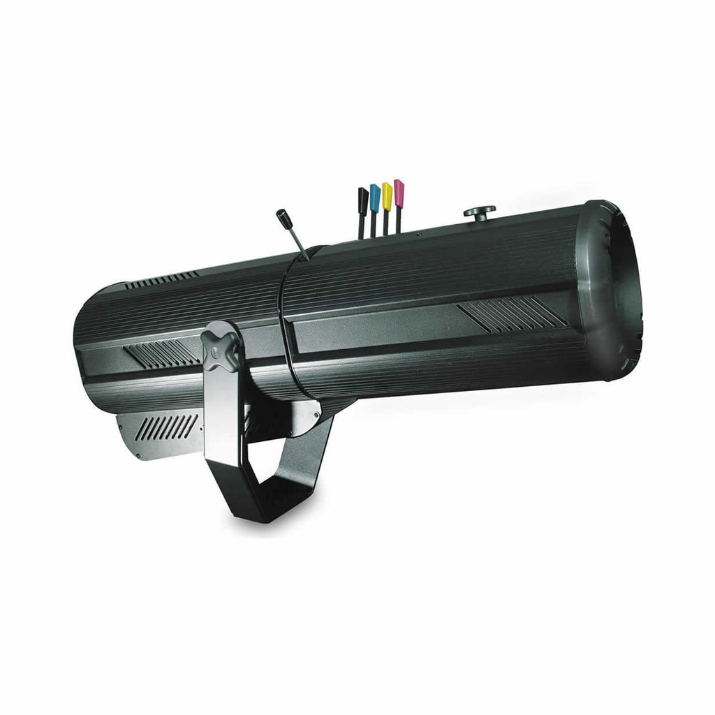 Scheinwerfer Verfolger mit Farbfilter